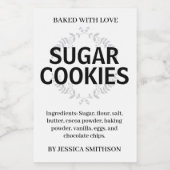 Custom Personalized Homemade label HM001_02sqv1 Lebensmitteletikett (Einzelnes Label)