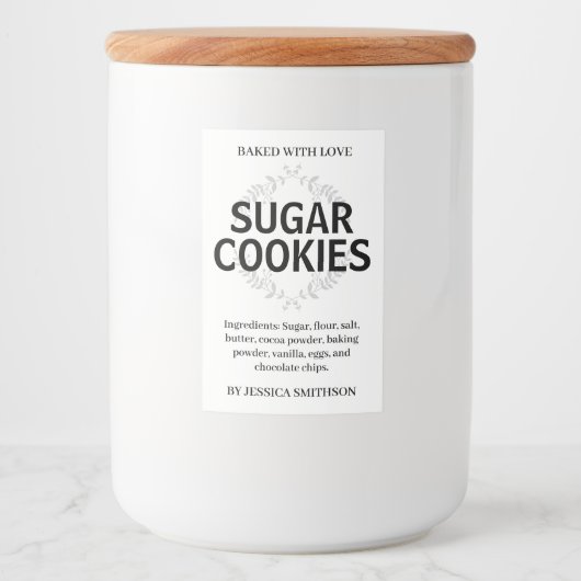 Custom Personalized Homemade label HM001_02sqv1 Lebensmitteletikett (Vorderseite)