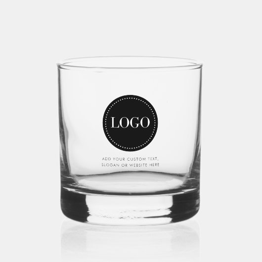 Custom Personalized Logo and Text Whiskey Glasses Whiskyglas (Vorderseite)