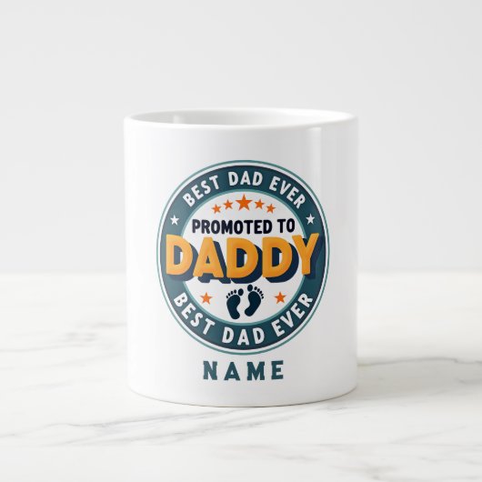 Custom Personalized Name Gift for Dad Jumbo-Tasse (Vorderseite)