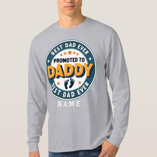 Custom Personalized Name Gift for Dad T-Shirt (Vorderseite)