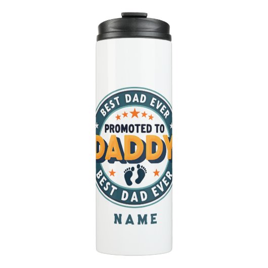 Custom Personalized Name Gift for Dad Thermosbecher (Vorderseite)