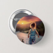 Custom Personalized Photo  Button (Vorne & Hinten)