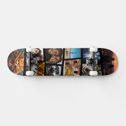Custom Personalized Photo Collage Skateboard (Horizontal)