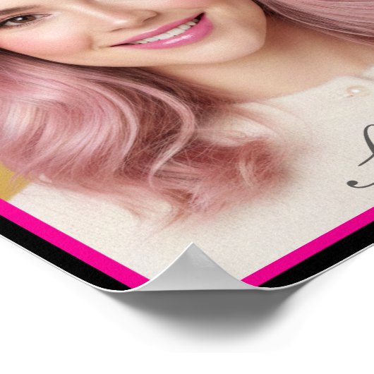 Custom Personalized Photo Matte Poster Print (Ecke)