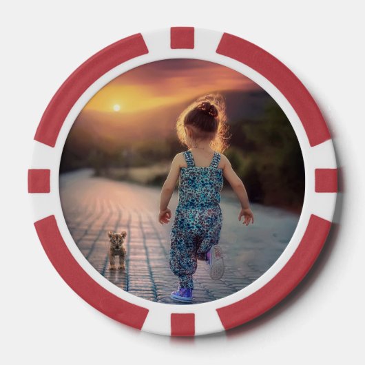 Custom Personalized Photo  Pokerchips (Vorderseite)