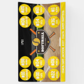 Custom Personalized Softball Banner Ideas Team (Vertikal)