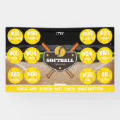 Custom Personalized Softball Banner Ideas Team (Horizontal)