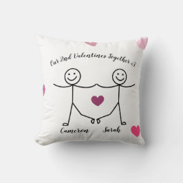 Custom Personalized Valentines Pillow Kissen