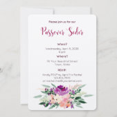 Custom Pessach Seder Einladung - Personalisieren S (Rückseite)