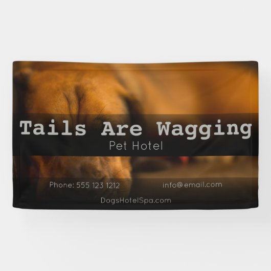 Custom Pet Boarding Hotel Sitting Banner (Horizontal)