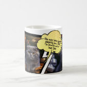 Custom Pet Cat Foto Collage Comic Funny Kaffeetasse (Mittel)