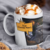 Custom Pet Cat Foto Collage Comic Funny Kaffeetasse