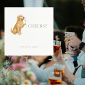 Custom Pet Cheers Wedding Napkins Serviette
