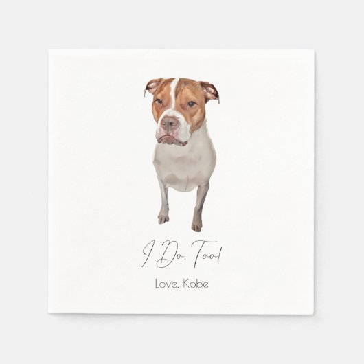 Custom Pet Cocktail Napkin Serviette (Vorderseite)