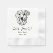 Custom Pet Cocktail Napkins Hochzeit Serviette (Vorderseite)