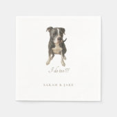 Custom Pet Custom Bruno 2 Wedding Napkins Serviette (Vorderseite)