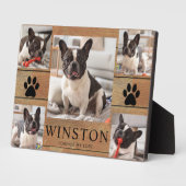Custom Pet Dog Memorial Keepsake Photo Fotoplatte (Seite)