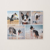 Custom Pet Dog Photo Collage Jigsaw Puzzle (Horizontal)