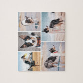 Custom Pet Dog Photo Collage Jigsaw Puzzle (Vertikal)