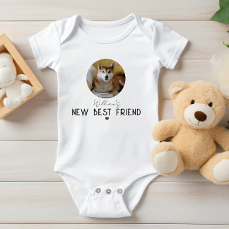 Custom Pet Foto Baby - Personalisierter Hundefreun Baby Strampler