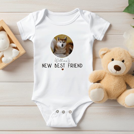 Custom Pet Foto Baby - Personalisierter Hundefreun Baby Strampler