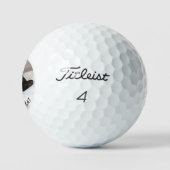 Custom Pet Foto Black Cat Personalisierte Golfbäll Golfball (Logo)