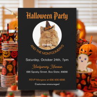 Custom Pet Foto Cat Lover Orange Black Halloween