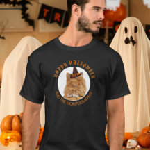Custom Pet Foto Cat Lover Orange Black Halloween