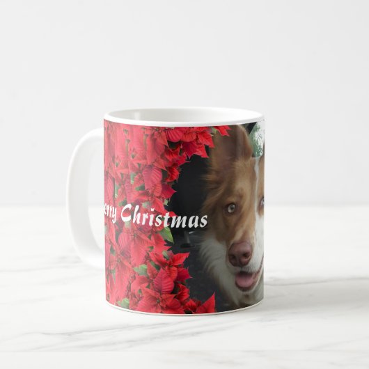 Custom Pet Foto Christmas Kaffeetasse (Vorderseite Links)