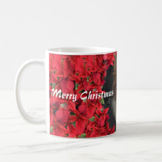 Custom Pet Foto Christmas Kaffeetasse (Links)