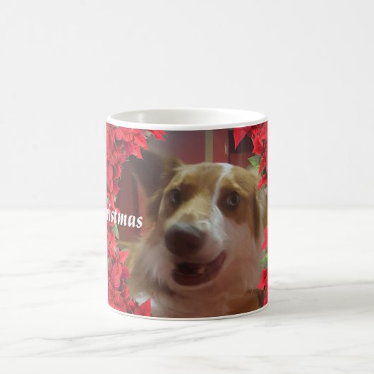 Custom Pet Foto Christmas Kaffeetasse (Mittel)