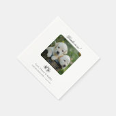 Custom Pet Foto Cocktail Napkins für Hochzeiten Serviette (Ecke)