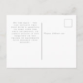 Custom Pet Foto Frohe Weihnachtsfeiertage Postkarte (Rückseite)