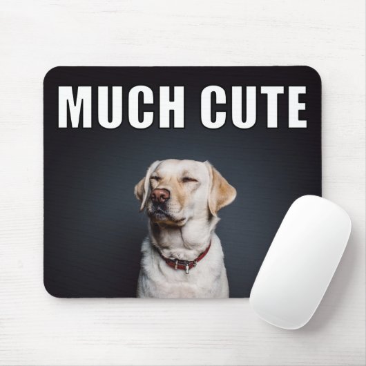 Custom Pet Foto Funny Much Niedlicher Meme Stil Mousepad (Mit Mouse)