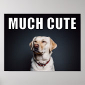 Custom Pet Foto Funny Much Niedlicher Meme Stil Poster (Vorne)