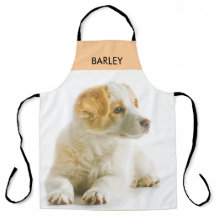 Custom Pet Foto Hund Welpe Name Peach Küche