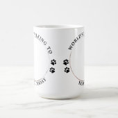 Custom Pet Foto lustig, ich spreche nur mit meinem Kaffeetasse (Mittel)