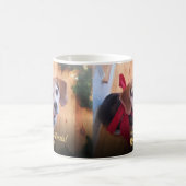 Custom Pet Foto Script Frohe Weihnachten vom Hund Kaffeetasse (Mittel)