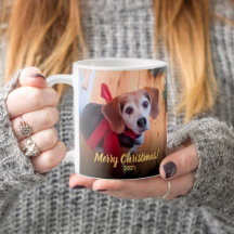 Custom Pet Foto Script Frohe Weihnachten vom Hund