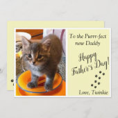 Custom Pet Foto Vatertag (Vorne/Hinten)