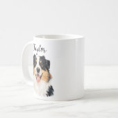 Custom Pet from Photo & Name – Personalized Dog Kaffeetasse (Vorderseite Links)