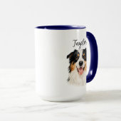 Custom Pet from Photo & Name – Personalized Dog Tasse (VorderseiteRechts)