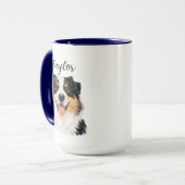 Custom Pet from Photo & Name – Personalized Dog Tasse (Vorderseite Links)