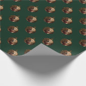 Custom Pet Holiday Wrapping Paper Geschenkpapier (Ecke)