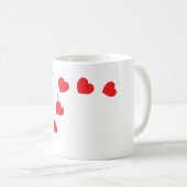 Custom Pet Hund Foto Modernes Goldenes Herz Zwei Kaffeetasse (VorderseiteRechts)