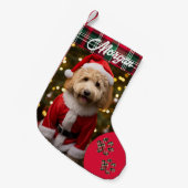 Custom Pet Hund Foto Weihnachten Strumpf Kleiner Weihnachtsstrumpf (Vorderansicht (hängend))