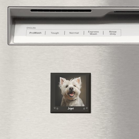 Custom Pet Keepsake Using Your Photo Name Magnet (In Situ (Geschirrspüler))