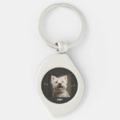 Custom Pet Keychain Using Your Photo & Name Schlüsselanhänger (Vorderseite)