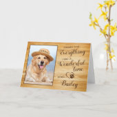 Custom Pet Loss Danke für alles Hund Beileid Karte (Gelbe Blume)